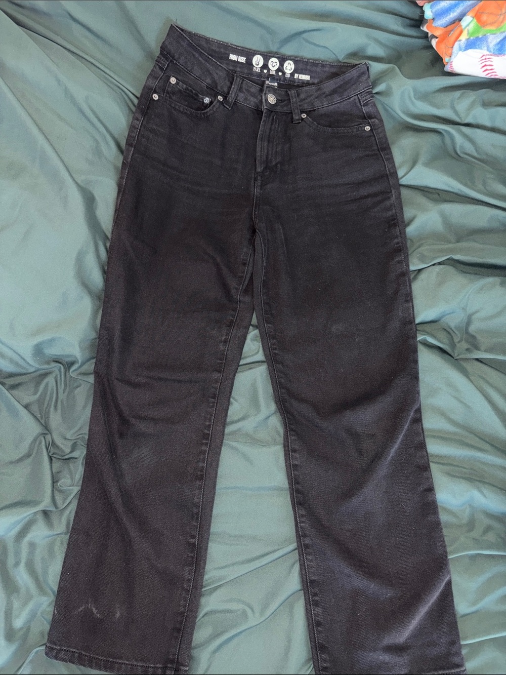 Rewash Wide-Leg Jeans in Dark Brown
